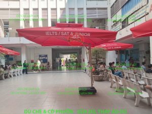 Dự Án 1000 Cây Dù Lệch Tâm Vuông 3x3m Hai Tầng DOL English Tặng Bệnh Viện, Trung Tâm Kiểm Soát Bệnh Tật Tại TP.HCM Và Phía Nam