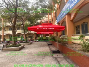 Dự Án Hơn 5.000 Dù Lệch Tâm Vuông 3x3m DOL English Tặng Cho Trường Học Tại TP.HCM Và Phía Nam
